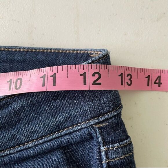 Joe’s Jeans Straight Ankle ,medium washed low rise,whiskered frayed hem sz 24‎ - Picture 6 of 8